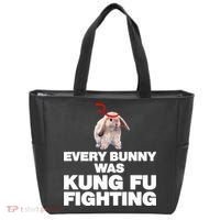 Every Bunny Was Kung Fu Fighting Funny Easter Rabbit Tote Bag thumb 0