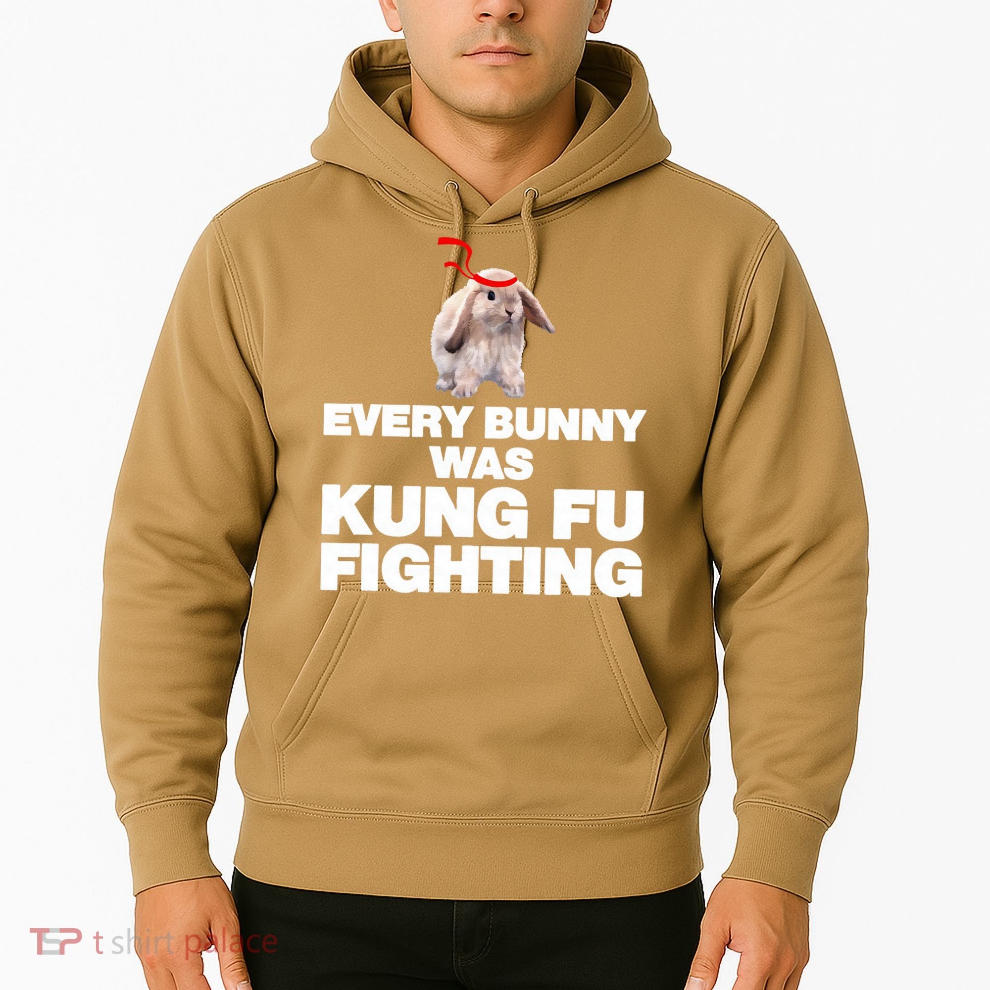 Every Bunny Was Kung Fu Fighting Funny Easter Rabbit Hoodie