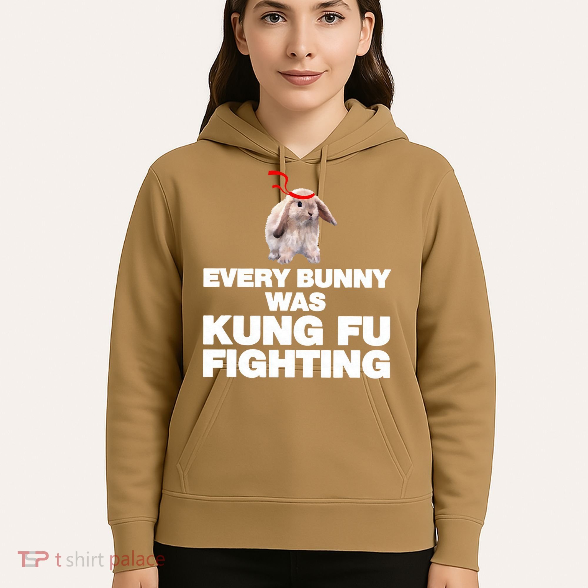 Every Bunny Was Kung Fu Fighting Funny Easter Rabbit Hoodie