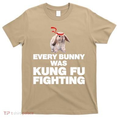 Every Bunny Was Kung Fu Fighting Funny Easter Rabbit T-Shirt