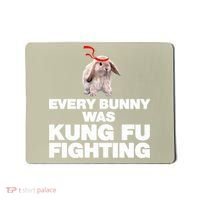 Every Bunny Was Kung Fu Fighting Funny Easter Rabbit Mousepad thumb 0