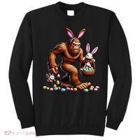 Easter Bigfoot With Bunny & Egg Basket Festive Celebration Sweatshirt thumb 0