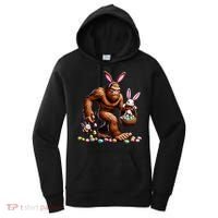 Easter Bigfoot With Bunny & Egg Basket Festive Celebration Women's Hoodie thumb 0