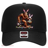 Easter Bigfoot With Bunny & Egg Basket Festive Celebration Hat thumb 0