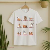 English Bulldog Yoga Puppy Yoga Poses And Meditation T-Shirt thumb 2