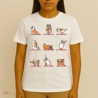 English Bulldog Yoga Puppy Yoga Poses And Meditation T-Shirt thumb 4