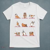 English Bulldog Yoga Puppy Yoga Poses And Meditation T-Shirt thumb 5