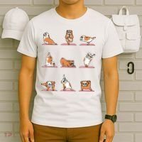 English Bulldog Yoga Puppy Yoga Poses And Meditation T-Shirt thumb 6