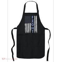 Esophageal Cancer Awareness Purple Periwinkle Ribbon Apron thumb 0