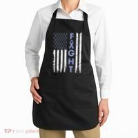 Esophageal Cancer Awareness Purple Periwinkle Ribbon Apron thumb 2