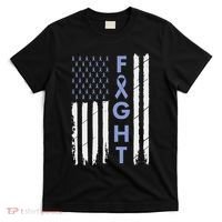 Esophageal Cancer Awareness Purple Periwinkle Ribbon T-Shirt thumb 0
