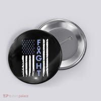 Esophageal Cancer Awareness Purple Periwinkle Ribbon Button thumb 0