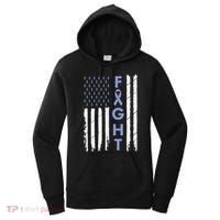 Esophageal Cancer Awareness Purple Periwinkle Ribbon Women's Hoodie thumb 0