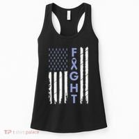 Esophageal Cancer Awareness Purple Periwinkle Ribbon Women's Tank Top thumb 0
