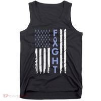 Esophageal Cancer Awareness Purple Periwinkle Ribbon Tank Top thumb 0