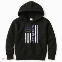 Esophageal Cancer Awareness Purple Periwinkle Ribbon Kids Hoodie thumb 0