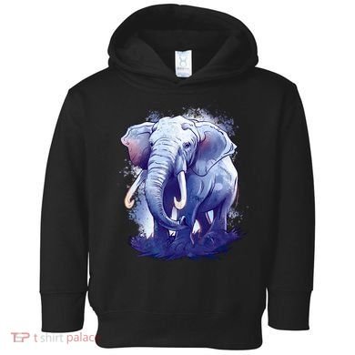 Elephant Colorful Art Toddler Hoodie