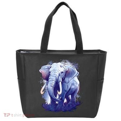 Elephant Colorful Art Tote Bag