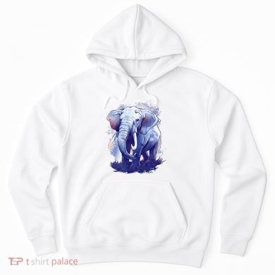 Elephant Colorful Art Hoodie
