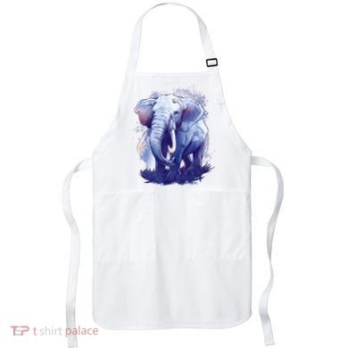 Elephant Colorful Art Apron