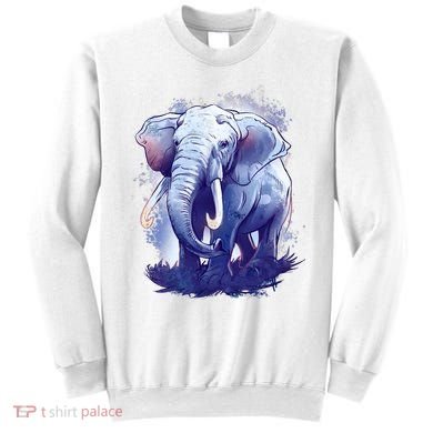 Elephant Colorful Art Sweatshirt
