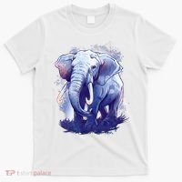 Elephant Colorful Art T-Shirt thumb 0