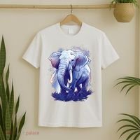 Elephant Colorful Art T-Shirt thumb 2