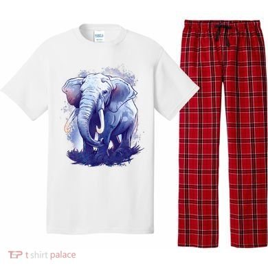 Elephant Colorful Art Pajama Set