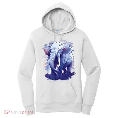 Elephant Colorful Art Women's Hoodie