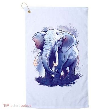 Elephant Colorful Art Golf Towel