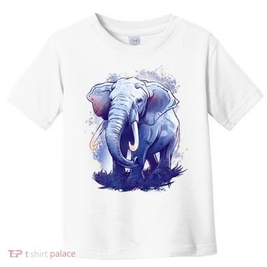 Elephant Colorful Art Toddler T-Shirt