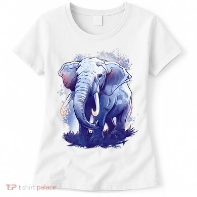 Elephant Colorful Art Women's T-Shirt