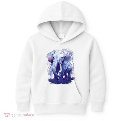 Elephant Colorful Art Kids Hoodie