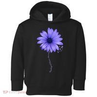 Esophageal Cancer Awareness Sunflower Periwinkle ribbon Toddler Hoodie thumb 0