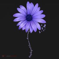 Esophageal Cancer Awareness Sunflower Periwinkle ribbon Ornament thumb 1