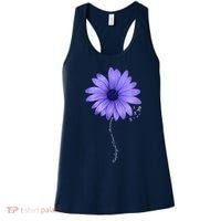 Esophageal Cancer Awareness Sunflower Periwinkle ribbon Women's Tank Top thumb 0