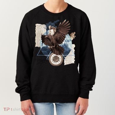 Eagle Collage Ancient Artifact Piece Women's Sweatshirt