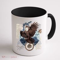 Eagle Collage Ancient Artifact Piece Coffee Mug thumb 1