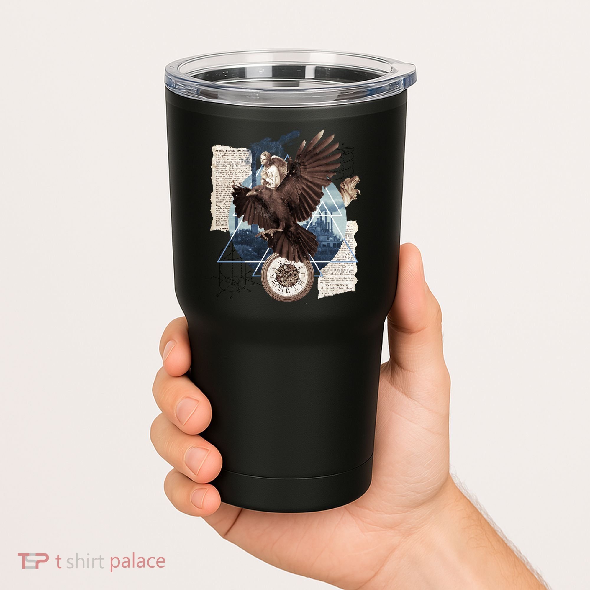 Eagle Collage Ancient Artifact Piece Tumbler
