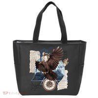 Eagle Collage Ancient Artifact Piece Tote Bag thumb 0