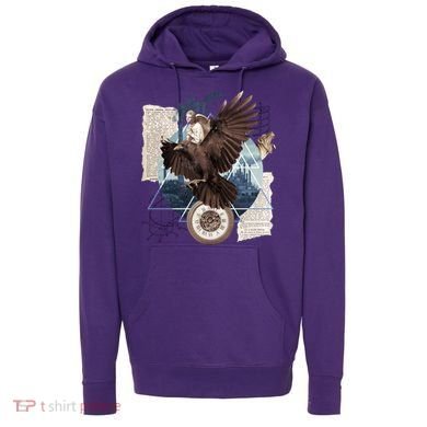 Eagle Collage Ancient Artifact Piece Hoodie