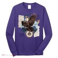 Eagle Collage Ancient Artifact Piece Long Sleeve Shirt thumb 0