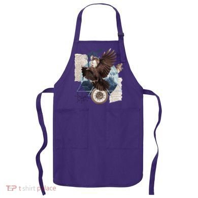 Eagle Collage Ancient Artifact Piece Apron