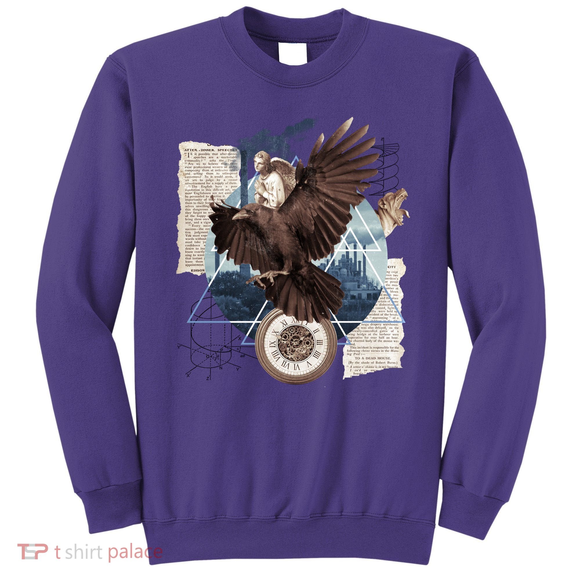 Eagle Collage Ancient Artifact Piece Sweatshirt