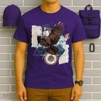 Eagle Collage Ancient Artifact Piece T-Shirt thumb 6
