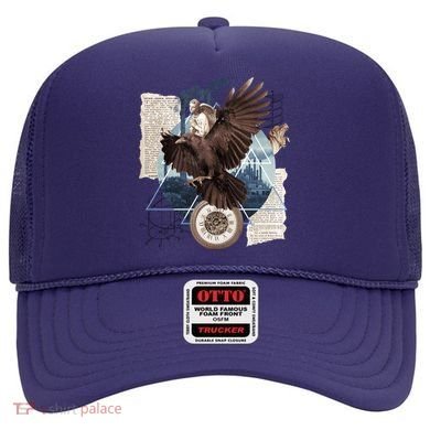 Eagle Collage Ancient Artifact Piece Hat