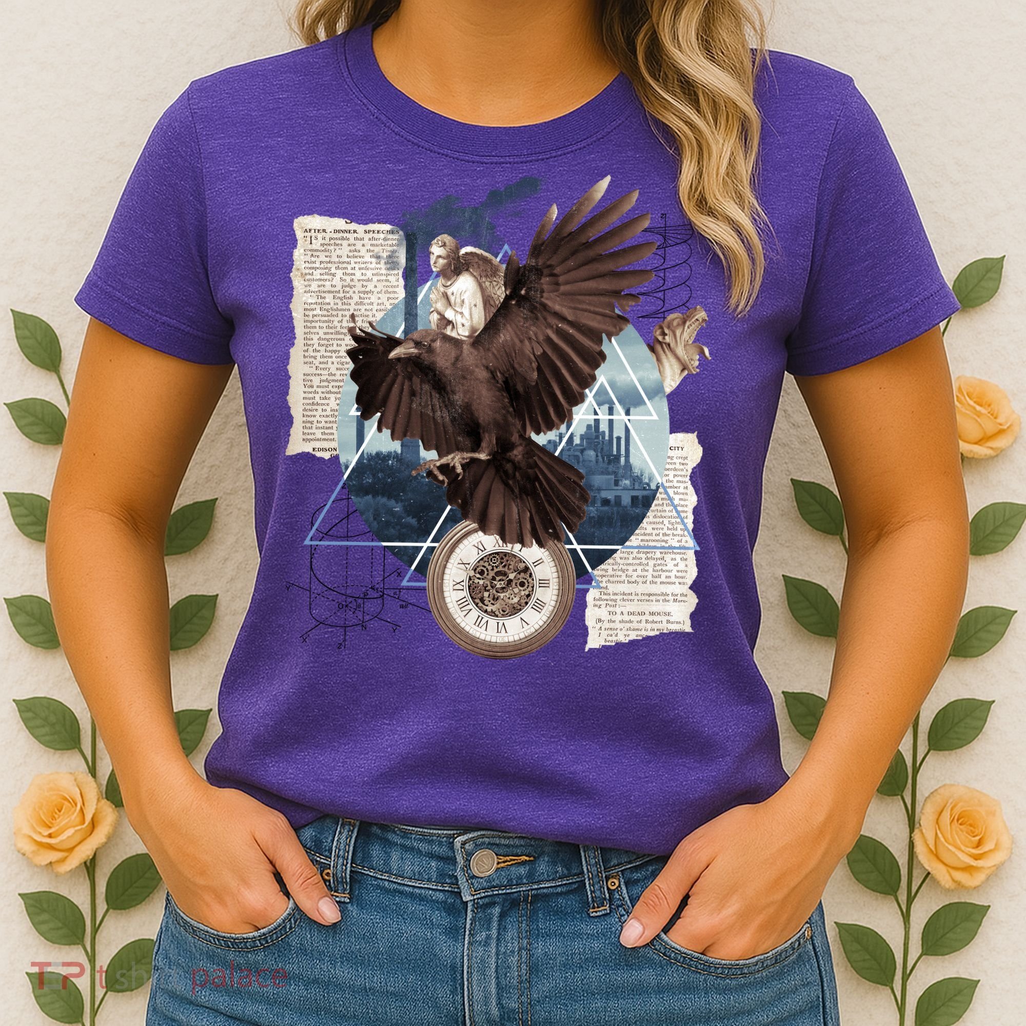 Eagle Collage Ancient Artifact Piece Women's T-Shirt