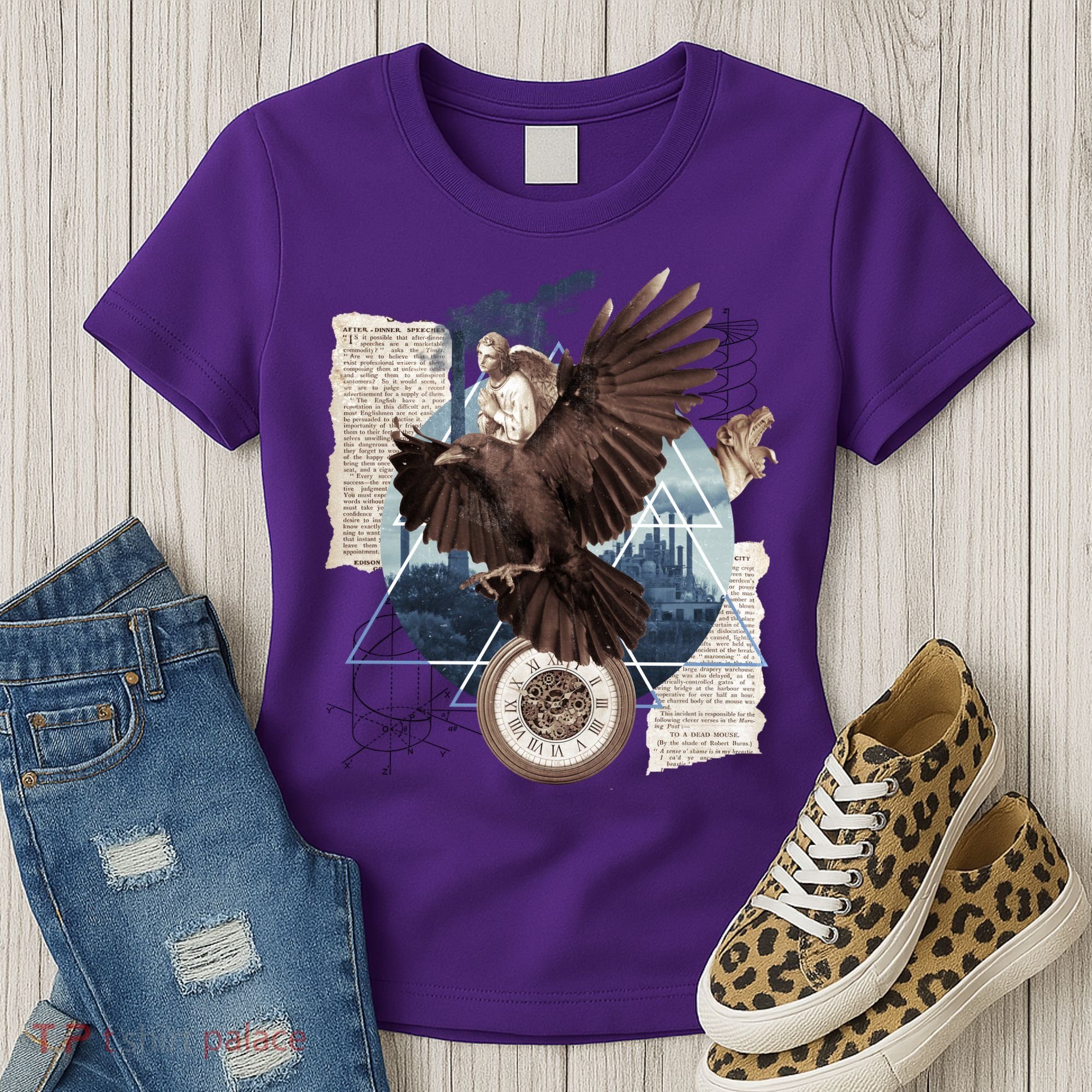 Eagle Collage Ancient Artifact Piece Women's T-Shirt