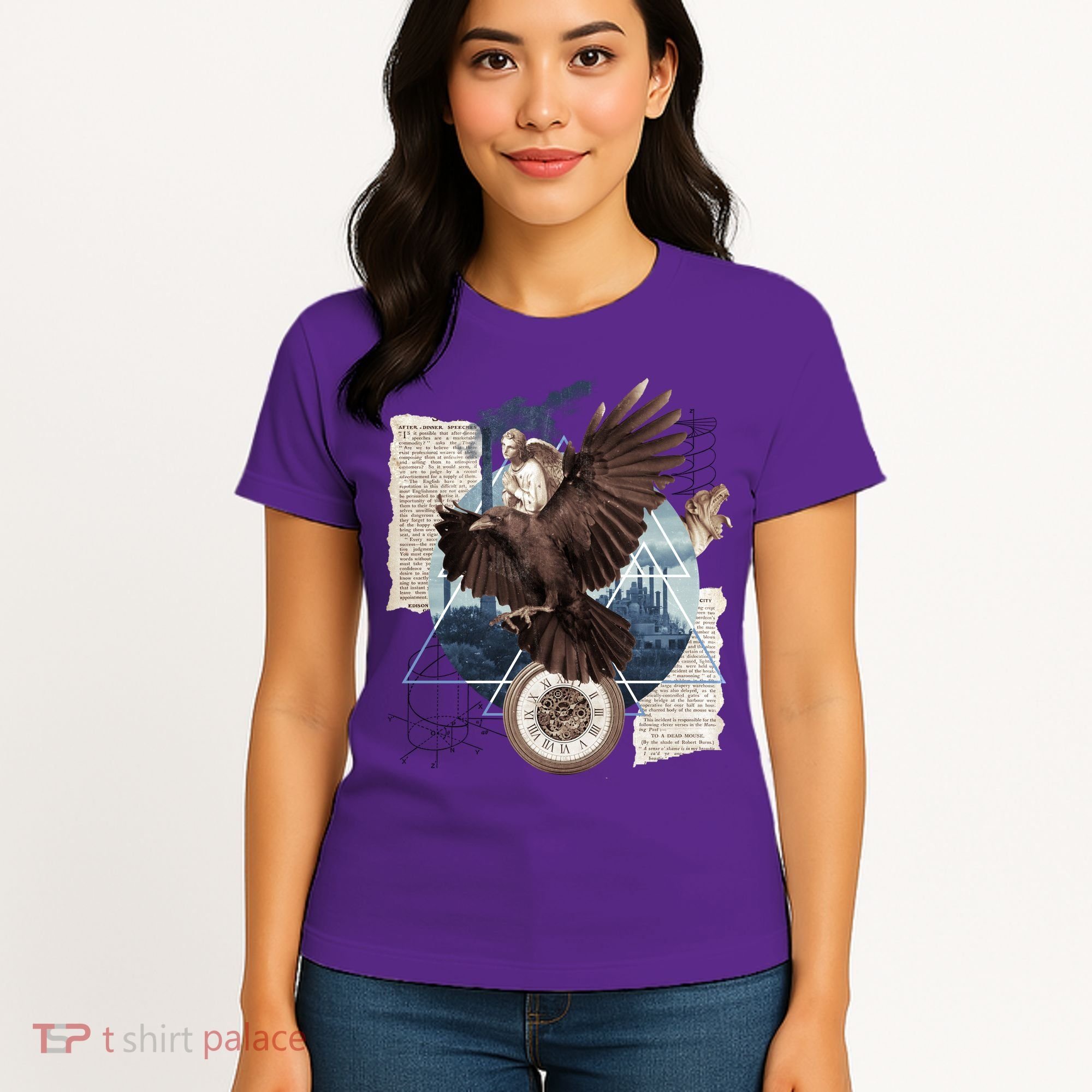 Eagle Collage Ancient Artifact Piece Women's T-Shirt