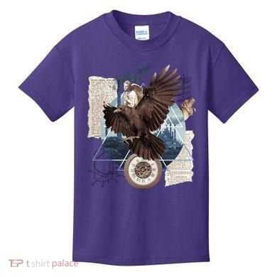 Eagle Collage Ancient Artifact Piece Kids T-Shirt